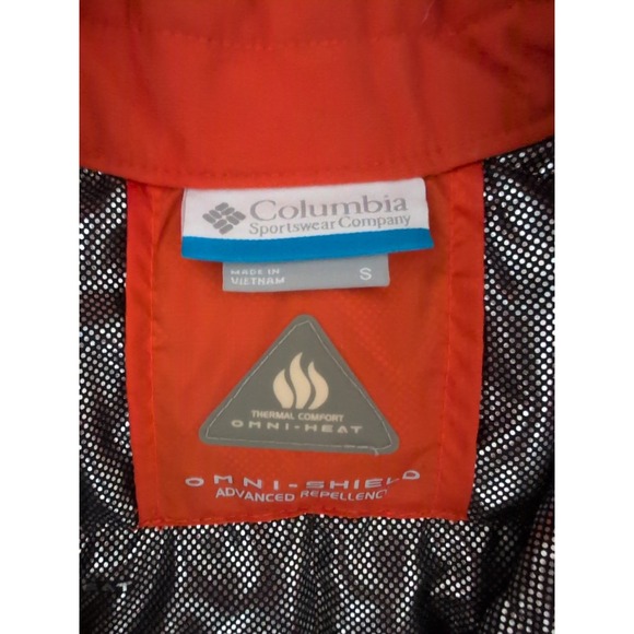 Columbia Puffer Quilted Women's Sz S Orange Omni Heat Omni Shield Vest Outdoor - Picture 5 of 7
